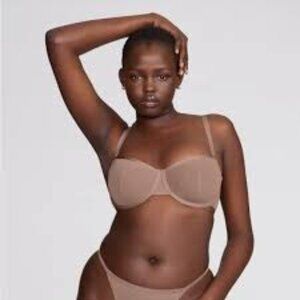 CUUP The Balconette Mesh Bra 32H Blush – NWOT